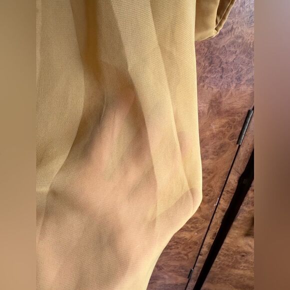 Sheer mustard yellow blouse - Picture 3 of 7